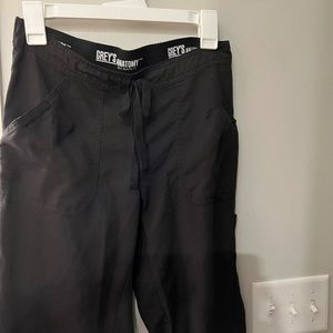 Black grey’s anatomy scrub pants